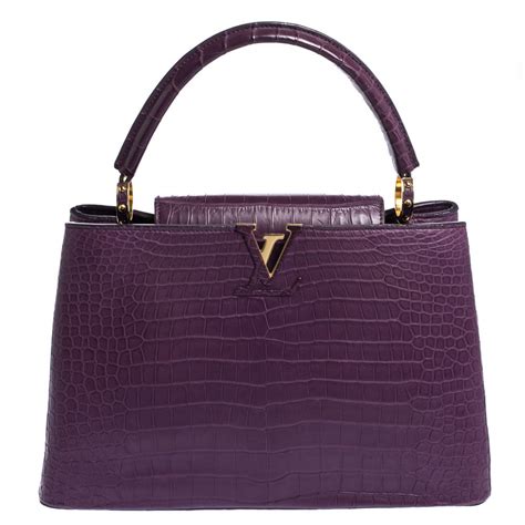 louis vuitton purple crocodile bag|Louis Vuitton crocodile bag price.